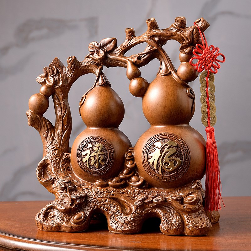 五福临门福禄招财葫芦摆件家居客厅酒柜电视柜桌面装饰品乔迁礼品