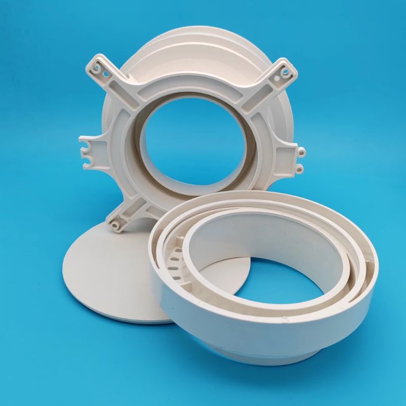 中财排水管配件PVC新型预埋防漏接头(有孔)塑料防漏宝110积水器