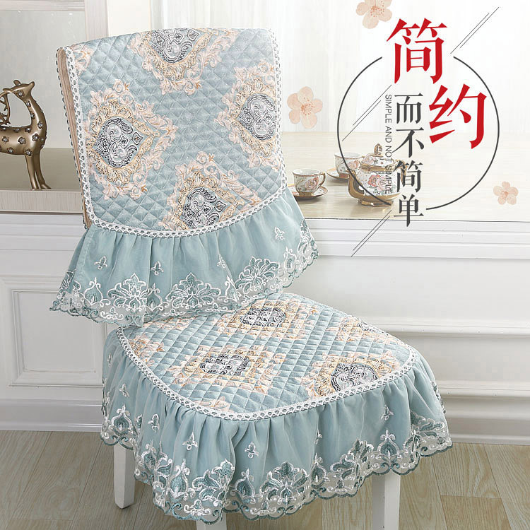 家用时尚防尘加绒加厚冬季套罩四季通用西餐桌皮单个椅子现代简约