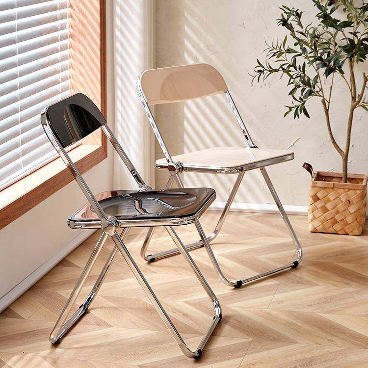 折叠椅透明亚克力简约服装店拍照椅子化妆凳餐厅餐椅水晶靠背凳子,电子元器件市场,其它元器件,淘宝优惠券,粉丝福利购,淘宝优惠卷