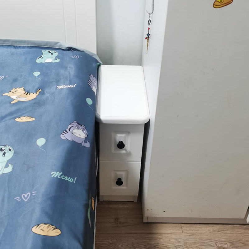 小床头柜窄简约现代极窄\30\20cm宽公分厘米免安装床边柜小尺寸