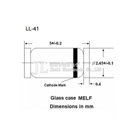 1W贴片稳压二极管LL1圆柱玻璃管3V V7 5V1 10V V 1000只=55元