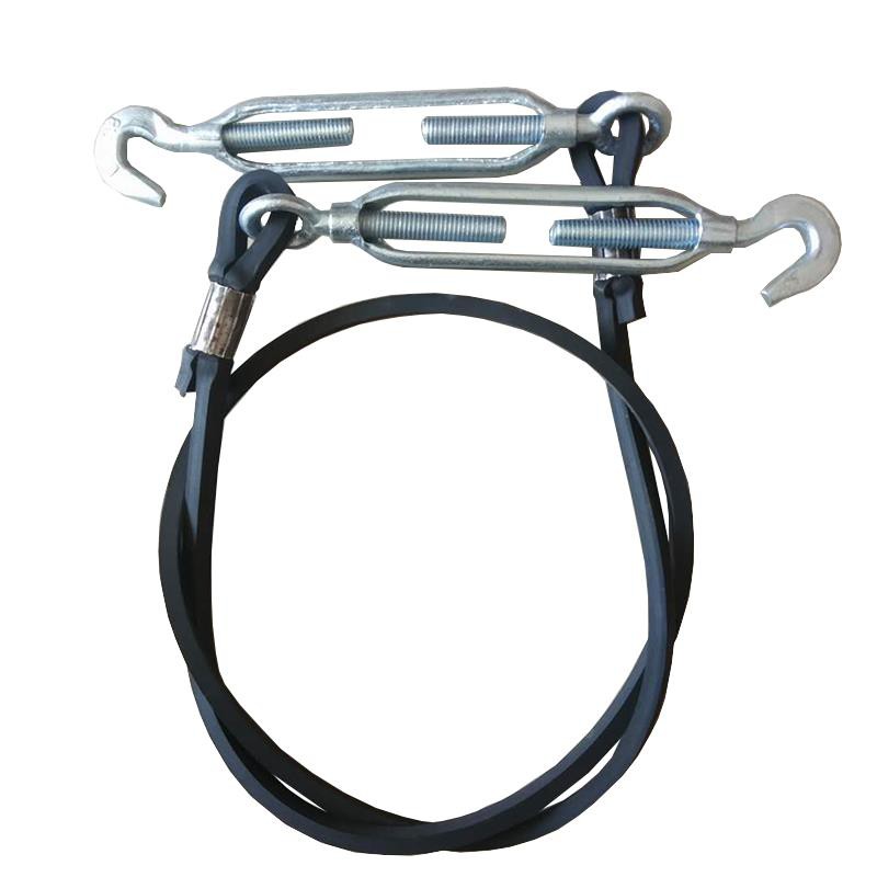 高栏挂车货车车厢拉绳货箱钢丝绳头花兰可调横拉固定立柱牵引绳