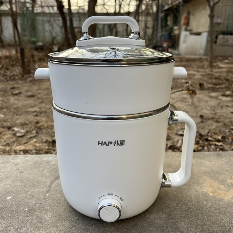 韩派电煮锅学生宿舍小煮面锅多功能电热锅1-2人电火锅蒸煮锅1.8升