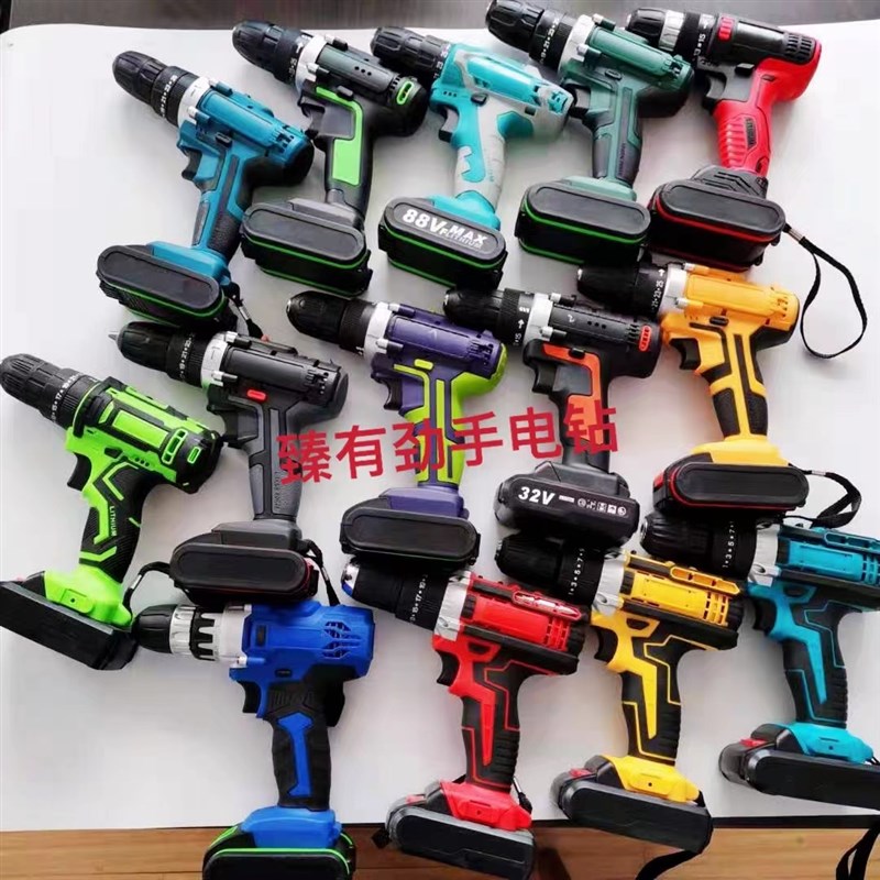 臻有劲适配各21/3/8/98288/vf等无刷充电钻速冲击钻裸机机头