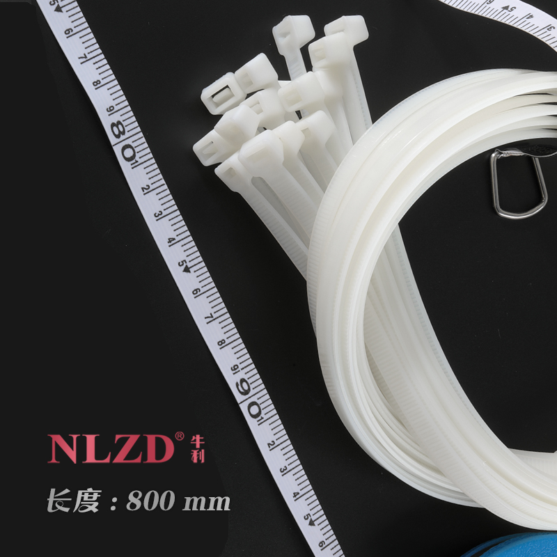 工业级国标自锁式扎带尼龙绑带10X0塑料固定卡扣白色强力捆绑带
