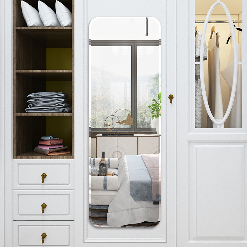 全身穿衣镜子贴墙自粘家用壁挂可粘贴学生宿舍寝室贴片挂墙大试衣