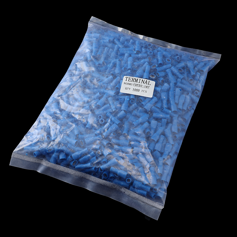 母全预绝缘端头 插簧母全护 FDFD2-187 全绝缘接线端子母1000只