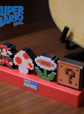 复古怀旧出口蘑菇马里奥氛围灯小夜灯电玩主题家居卡通装饰摆件