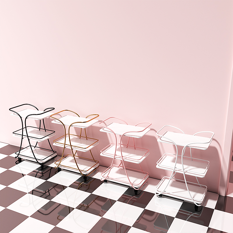 中闽芸尚美容推车美发工具车三层带抽屉美容架子发廊美容院小推车