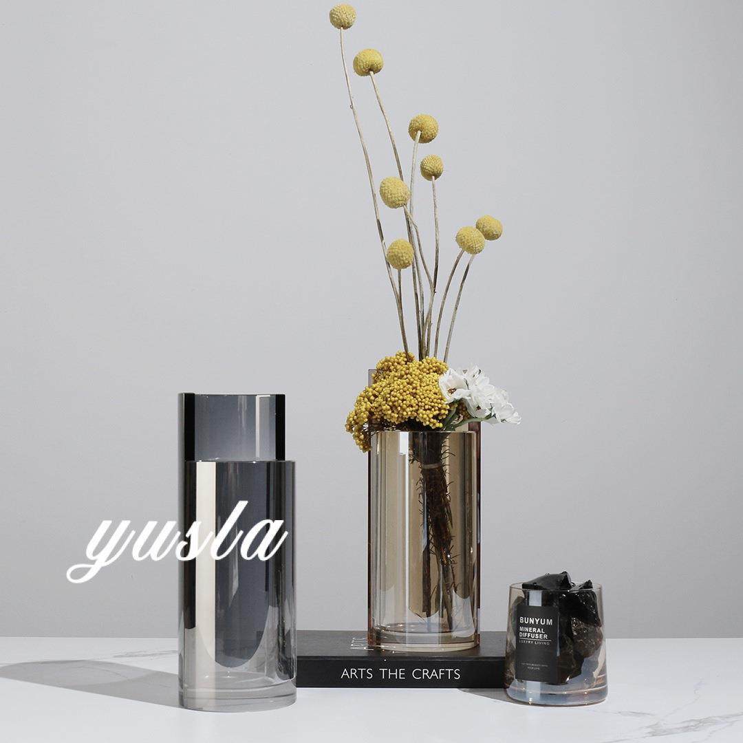 简约客厅插干花瓶样板间酒店餐桌客厅茶几花器别墅玄关柜软装摆件,电子元器件市场,其它元器件,淘宝优惠券,粉丝福利购,淘宝优惠卷