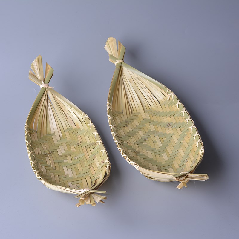 果盘竹编 手工 家用 干果盘 点心盘 零食盘 农家乐特色菜盘 竹子