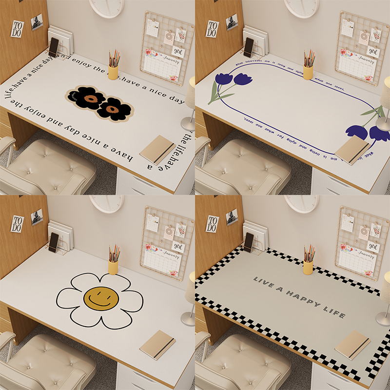 简约书桌垫家用矽胶学习桌桌布大学生有机硅办公桌桌垫可自由裁剪