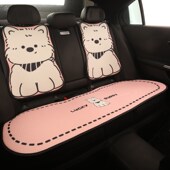 汽车坐垫四季 后排女士座椅套高级感透气单个座套 通用可爱座垫夏季