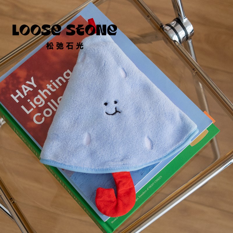 可爱卡通儿童擦手巾小雨伞毛巾浴室卫生间抹布挂式防臭手帕