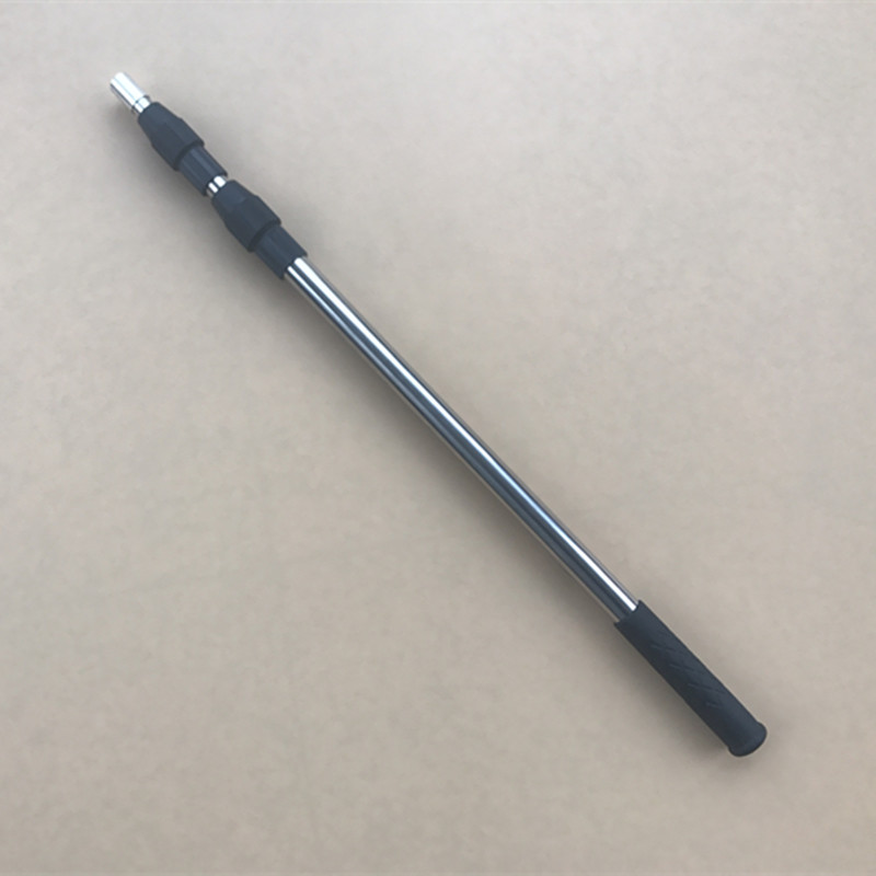 内外锁不锈钢伸缩杆子 8MM螺口铆钉加固抄鱼网竿任意定位杆