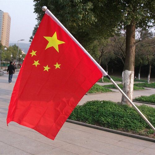 豪华不锈钢2米3米手摇旗杆伸缩旗杆适配2号3号4号旗