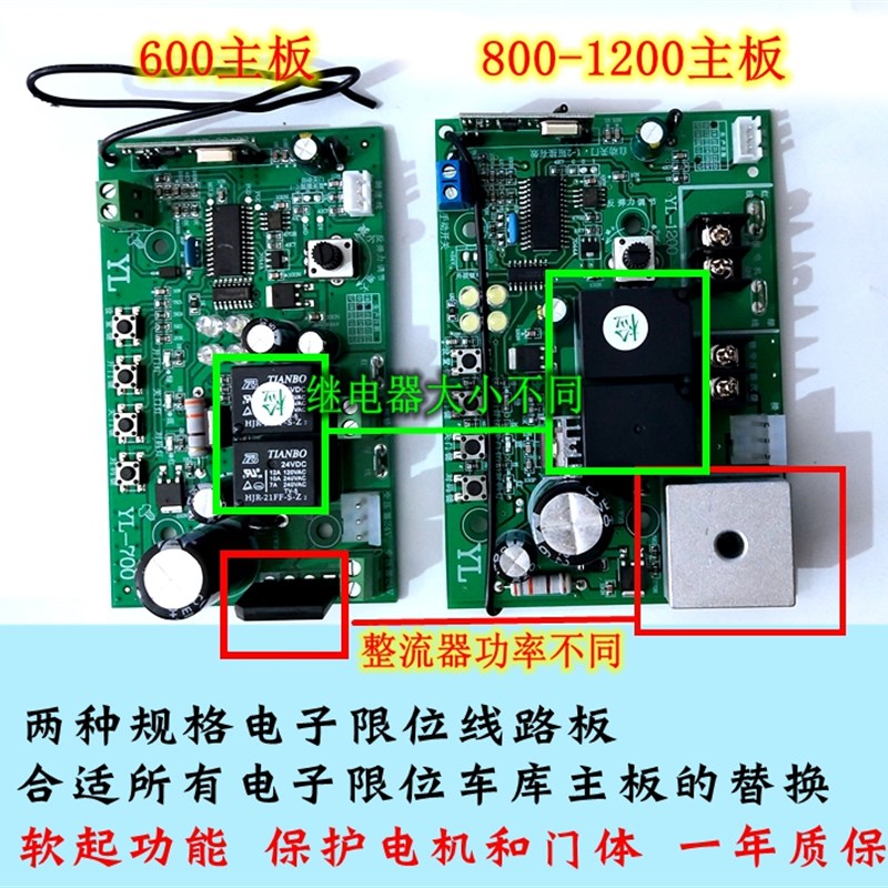 翻板门电子限位通用主板控制板车库门电路板西赛德门人自动门电机