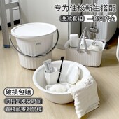 水桶脸盆套装 洗衣桶学生宿舍洗漱三件套住校洗澡用品盆带盖盆桶大