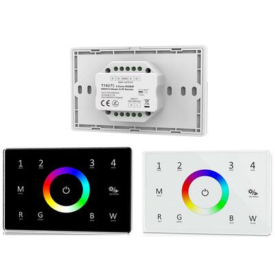 触摸⾯板4区RGBW DMX512主控118型 T14(IT) 10动态可控制多接收器