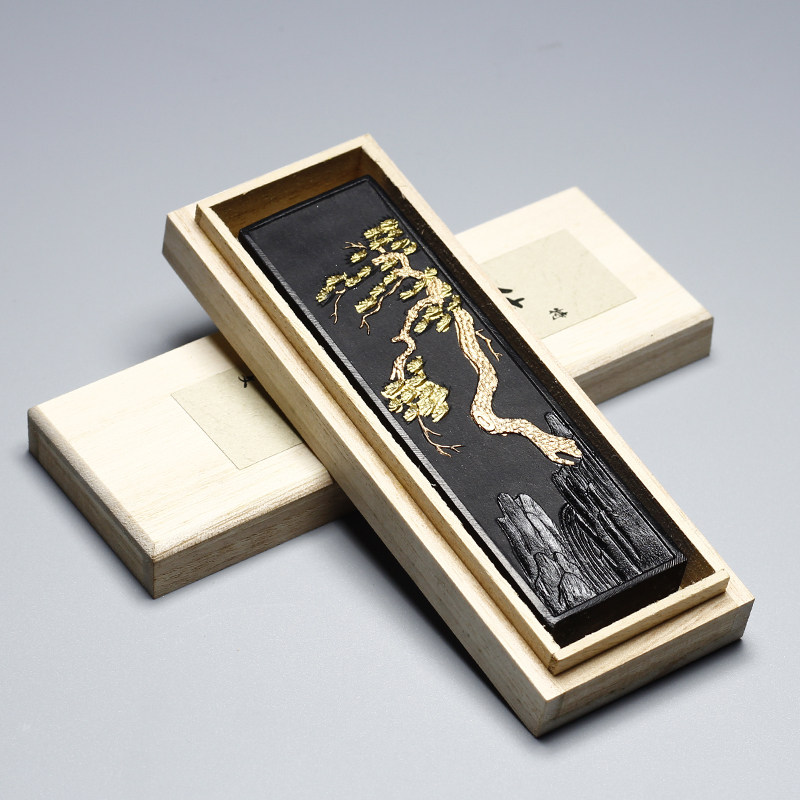 国家非遗徽墨二两特级纯松烟墨条胡开文墨块书法绘画墨锭文房四宝