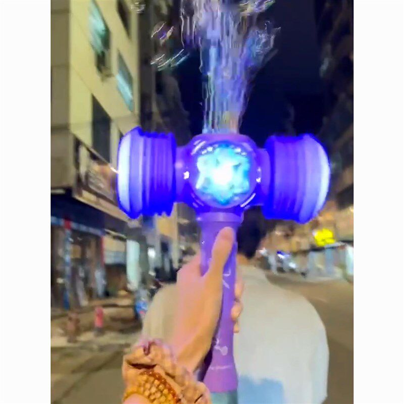 法棒儿童手持仙女爱心公主发光锤子泡泡机魔魔法棒女孩子公主玩具