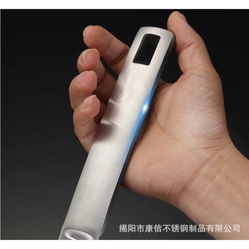 30不锈钢大漏勺加厚长柄捞面勺火锅麻辣烫油炸沥水粗孔网漏勺