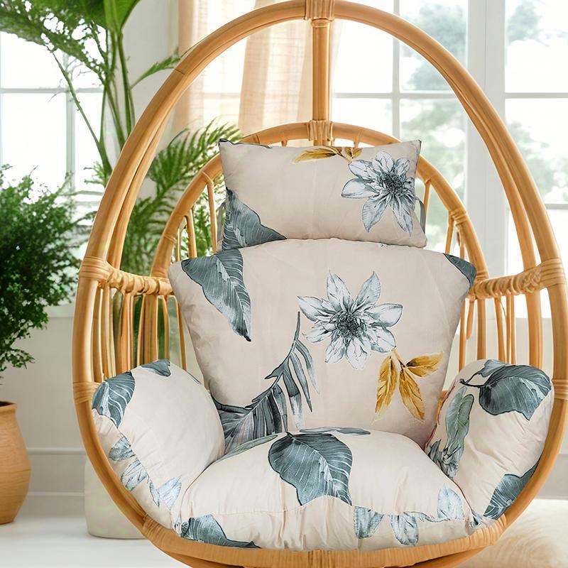 单人吊篮椅坐垫欧式加大号棉布内胆摇篮吊椅秋千椅通用可拆洗垫子