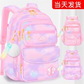幼儿园书包女童2023新款 小学生儿童减重护脊一年级女生三到六防水