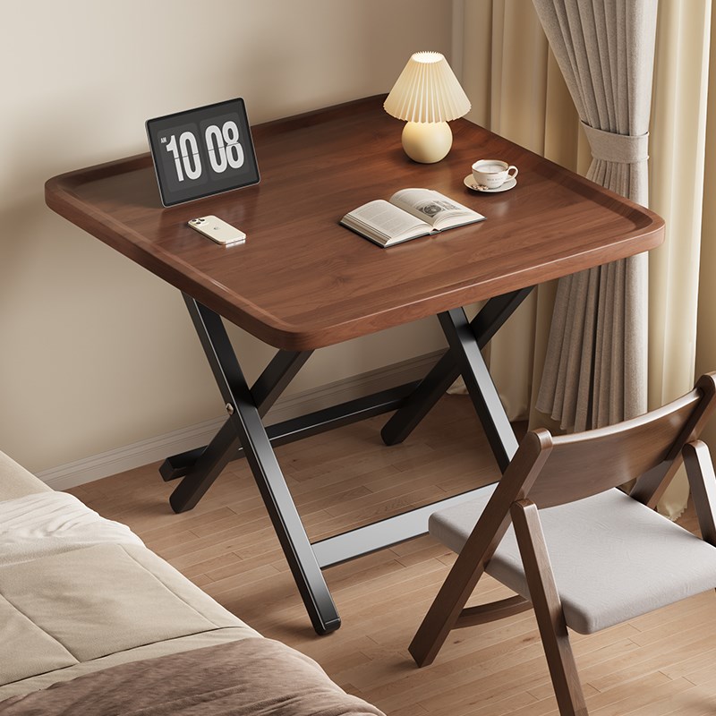 家用简易折叠桌可折叠小桌简约现代小户型出租屋新型折叠桌正方形