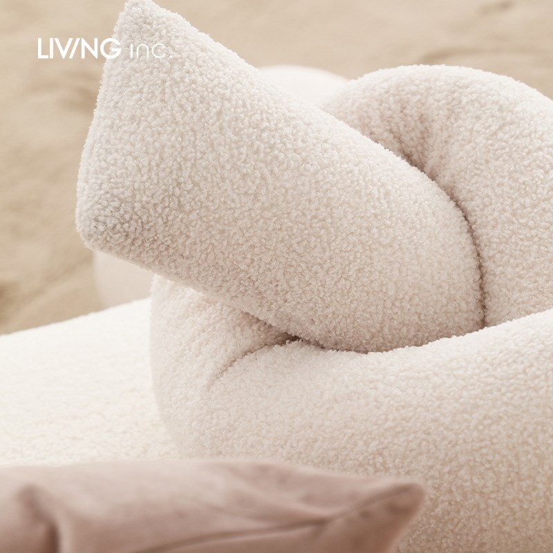 摩洛哥腰果抱枕立体异形圈圈圆球靠垫羊羔毛绒沙发抱枕靠包客厅靠