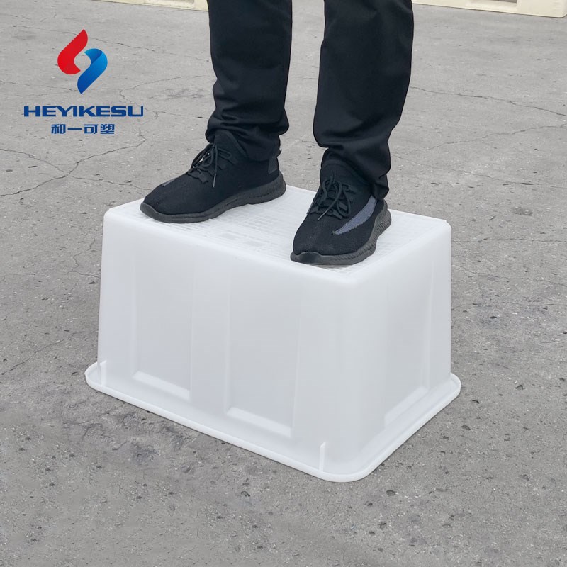 长方形带盖储水桶家用水缸大号水产养殖箱养鱼盆加厚塑料水箱