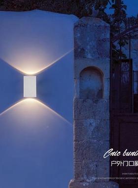 工业风水泥壁石灯个水装性饰别墅庭院阳台门口75138户外防水磨白