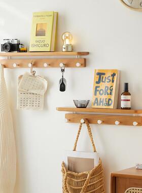 实木挂架墙上壁挂入户衣进门玄关挂衣钩挂免GSU打物孔衣帽衣服钩