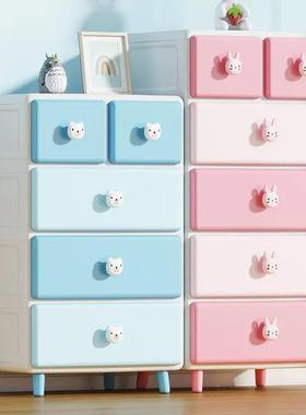 宏灿通儿13505童卡抽屉式收纳柜用宝宝衣服整理家柜塑多层料储物