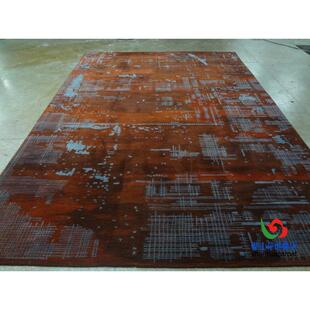 中国风红色抽象水议墨画地厅接待室贵宾732室大会室地毯售楼部满