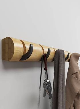 创可折JP150319叠衣帽架壁挂挂墙上衣架门后墙壁挂衣入户意玄关钩