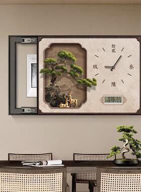 福运如意2025新款时钟万年历表电箱表装饰画寓意葫芦遮丑电闸箱厅