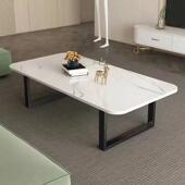 岩板茶轻小户型茶几几YTV出租房用网红现茶几飘窗桌子奢简约代一