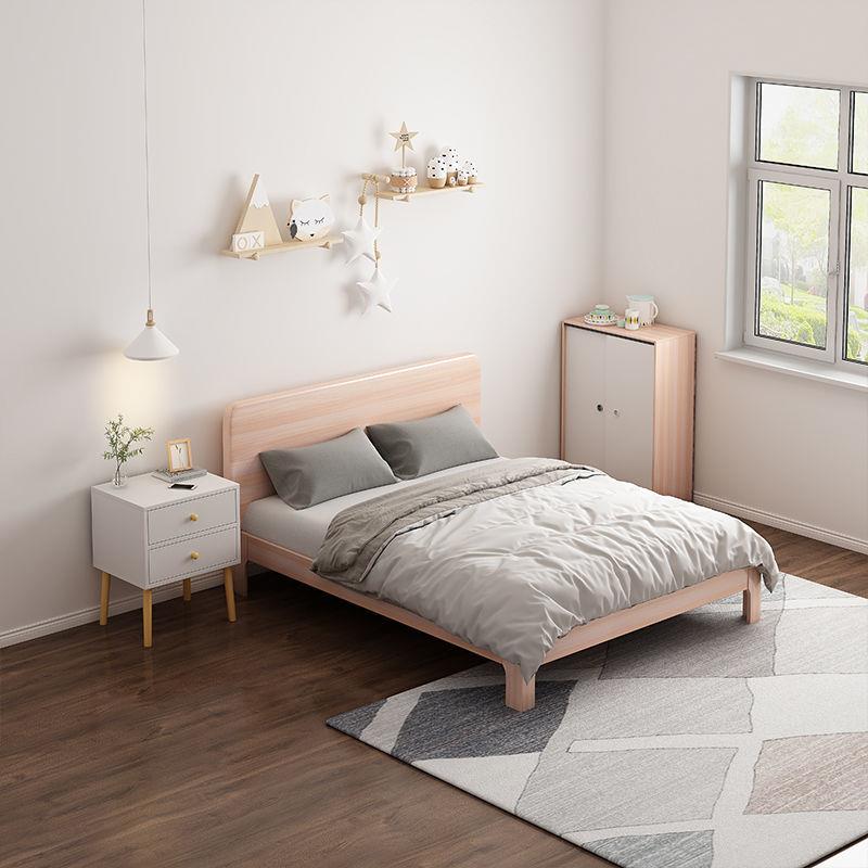 床柜头简约现代床见详情头收纳柜腿实木迷柜你小户型经济型床边小