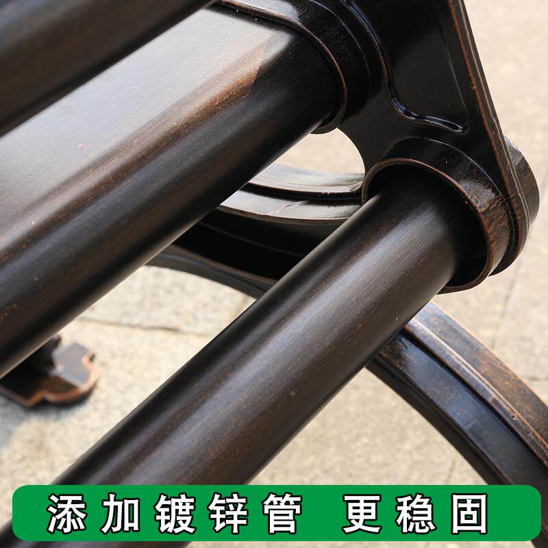 园小区户外椅公铸铝公园园长椅林休闲椅外花园室长椅座椅铸铝室外