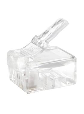 方J贝R1电话接头6P36012C镀金二芯座机插头晶水头通信耐用双头