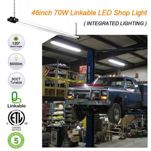 沃比特2700K-5000KLED长条灯停车场超市办公吊线吸顶灯可连接