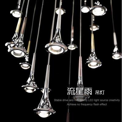 意式奢卧室床头吊灯34078现代简餐厅灯吧台设轻计约师款创意楼梯