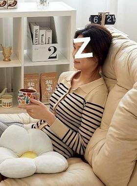 懒人沙发可折叠阳台沙ZUR发上榻地榻米上成懒人人单人沙发床靠背