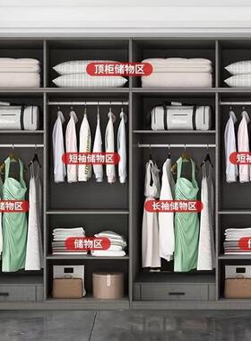 全实用木衣一VBK门到顶家物卧室柜现代简约四五六门储柜子通顶大