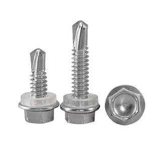 厂价售不锈销钢六角钻不尾259丝410六角自攻钉钢彩瓦钉锈钢瓦钉4.8