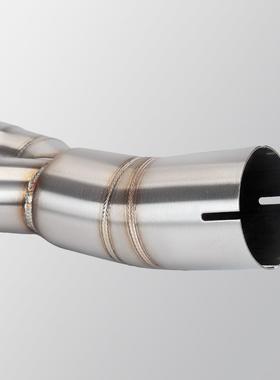 ZX6尾R17638不锈钢前段摩中段托机车排0气管改装接原装段无损安装