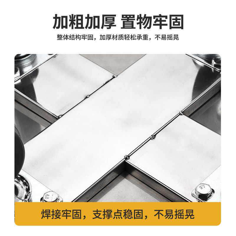 不锈钢圆周转车加厚保温汤桶底座带蒸A1086轮笼形车米萝花盆子移