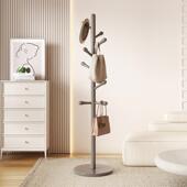 ?奶油实木衣帽架风卧落地挂衣服架家用不YSJ 立子 1017占空间室